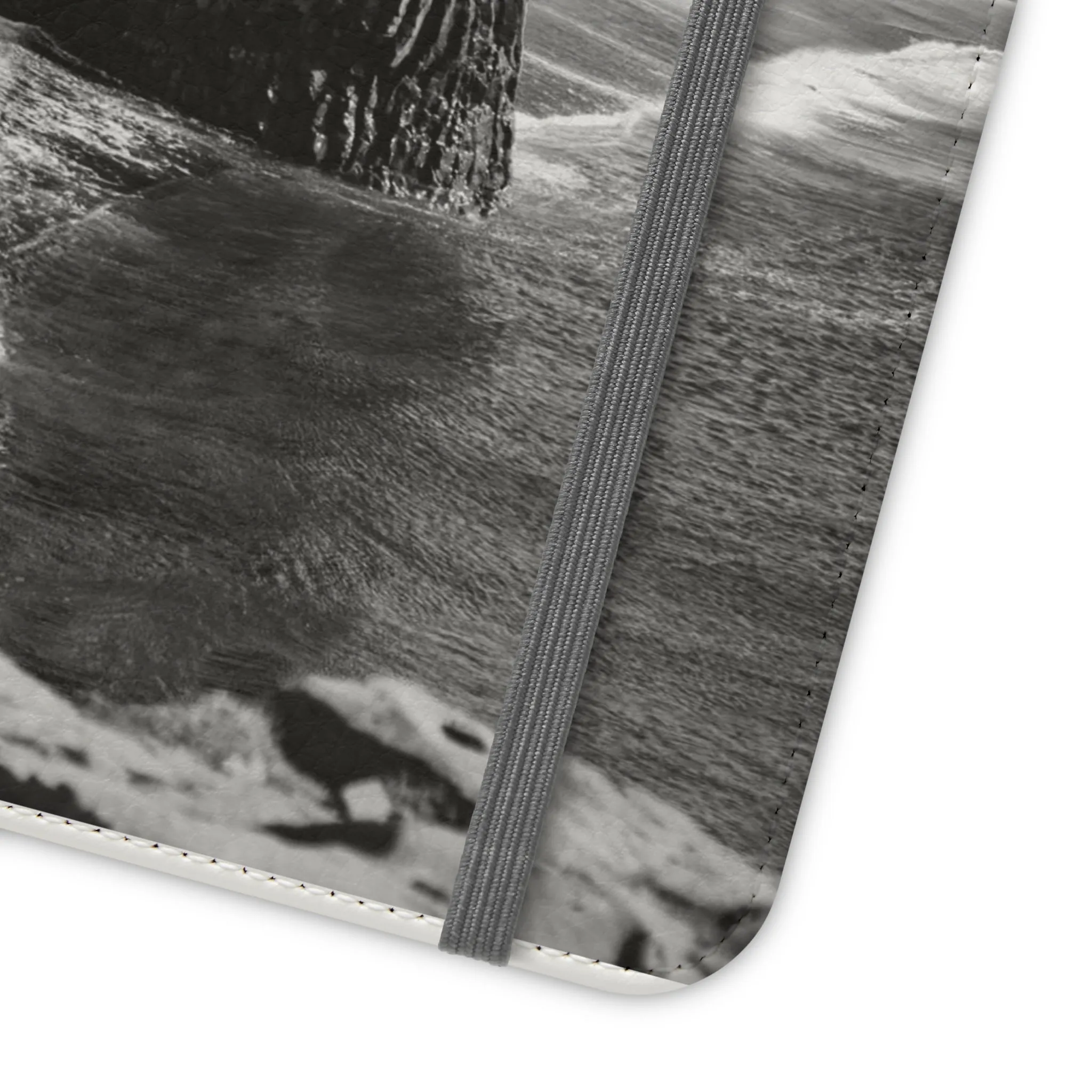 Iceland’s Black Sands in Monochrome Majesty- Flip Cases