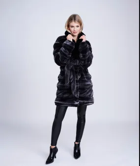 Keeva Coat - Black/Grey