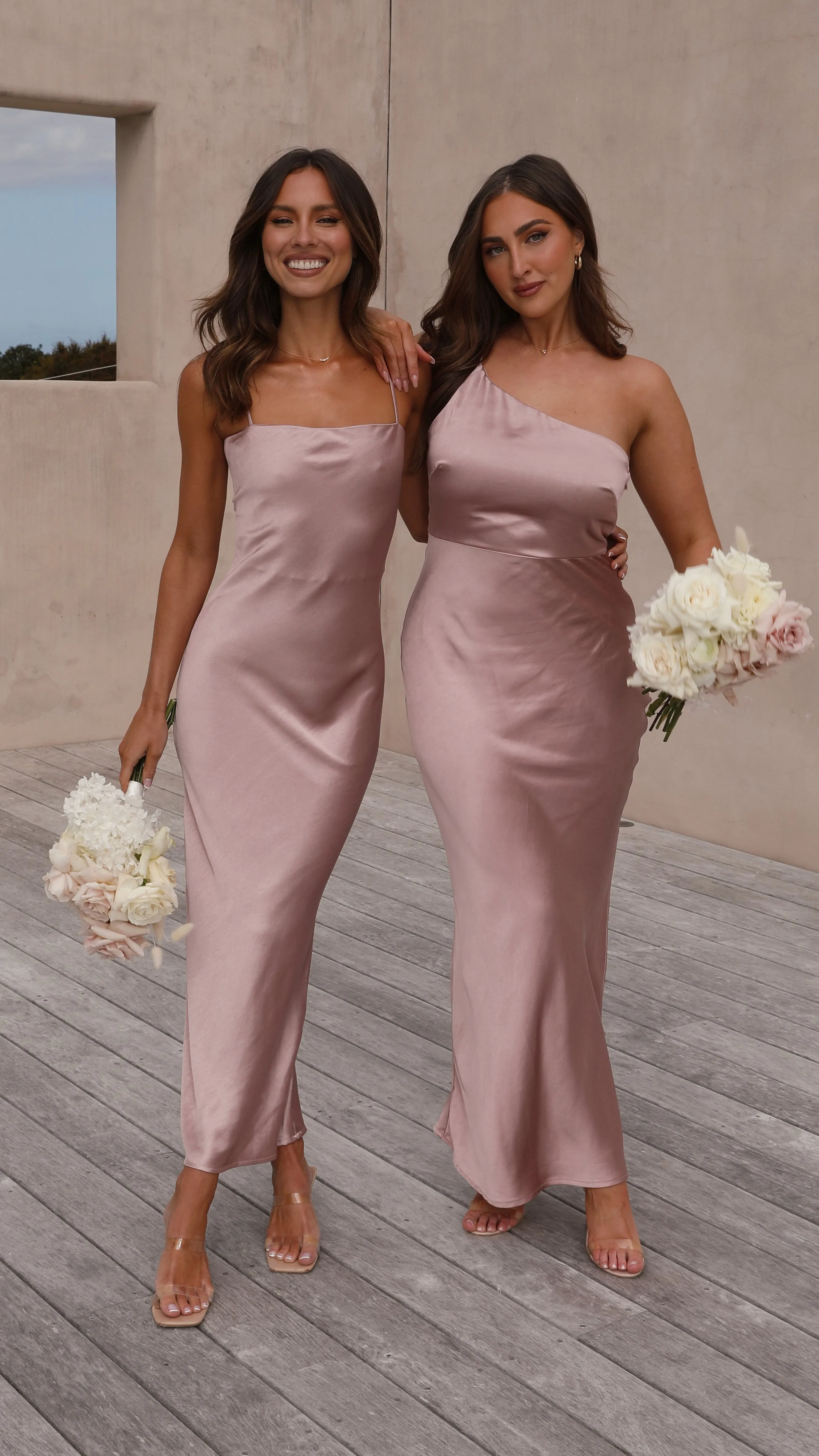 Keira Maxi Dress - Dusty Pink