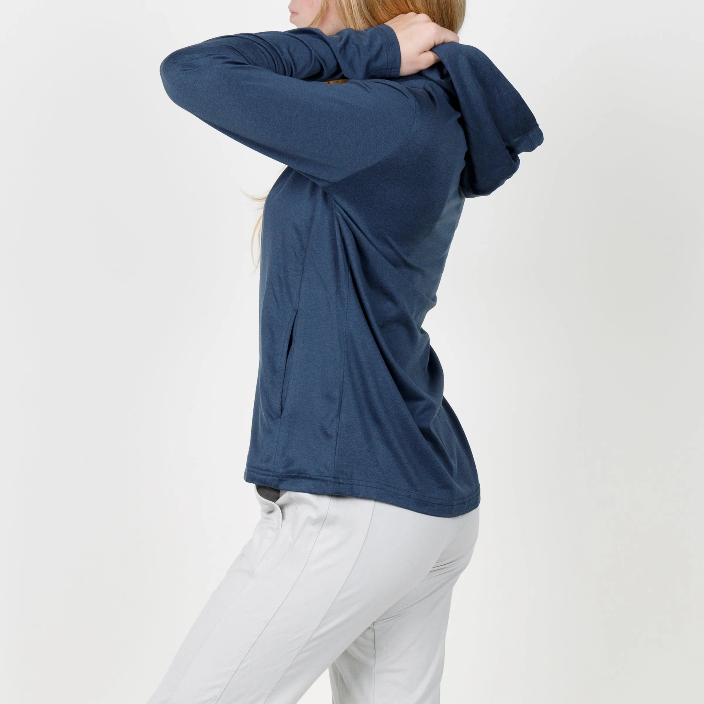 Ladies Blacks Beach Hoodie - Navy Heather