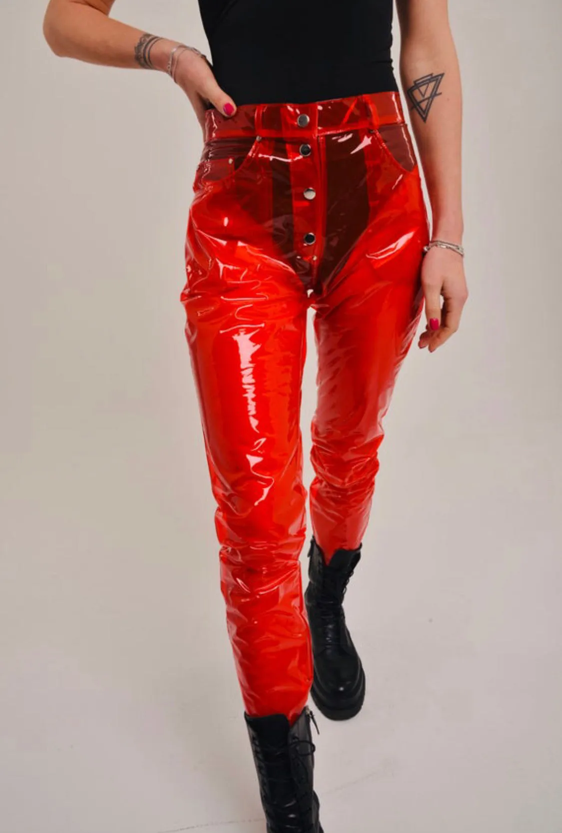 Ladies Transparent TPU colored ladies pants