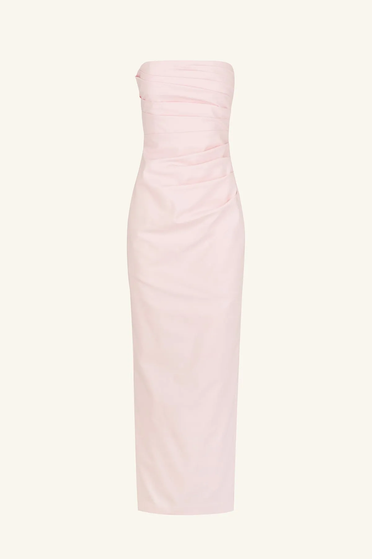 LANI STRAPLESS DRAPED MAXI DRESS - FAIRYFLOSS