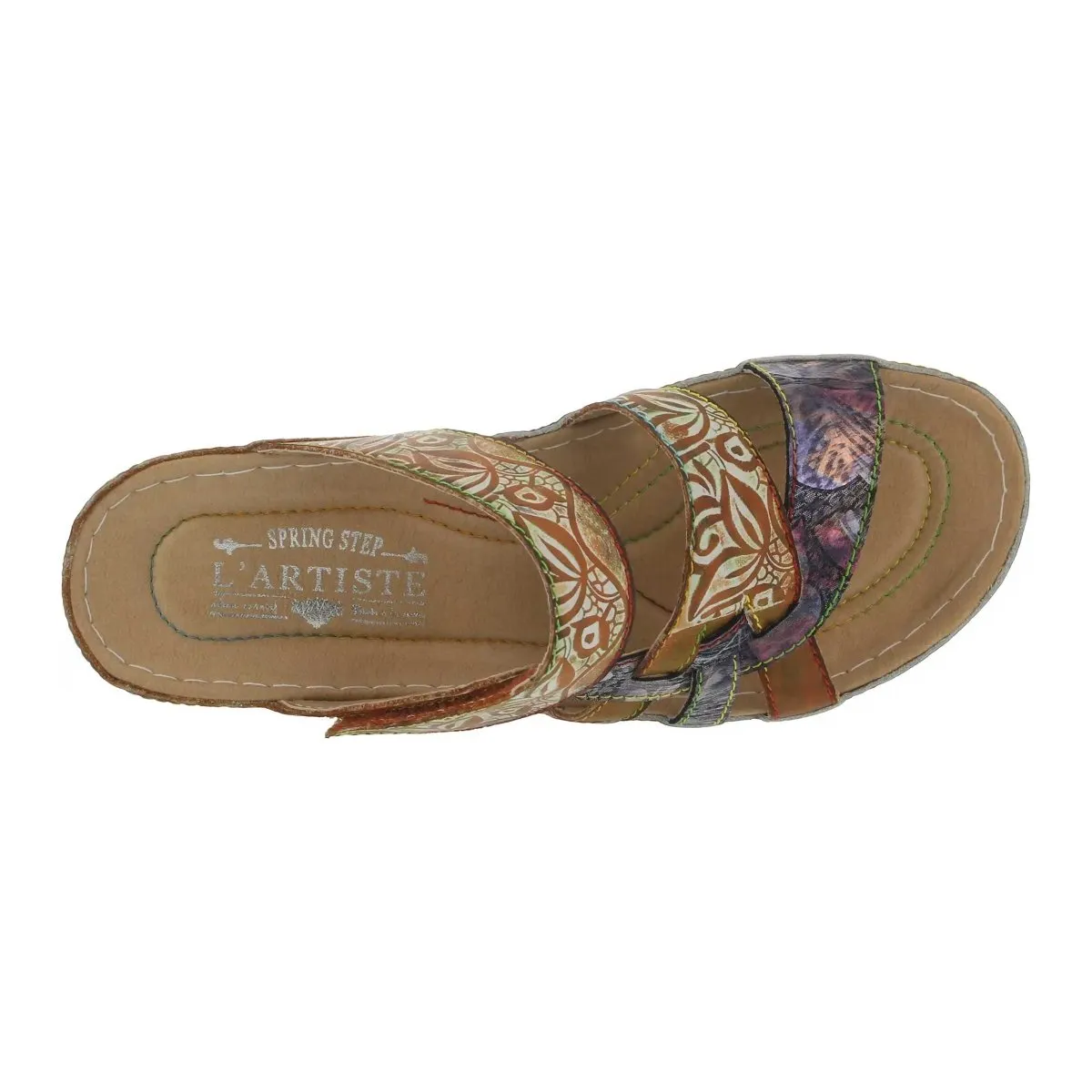 L'Artiste By Spring Step Caiman Camel Multi Leather