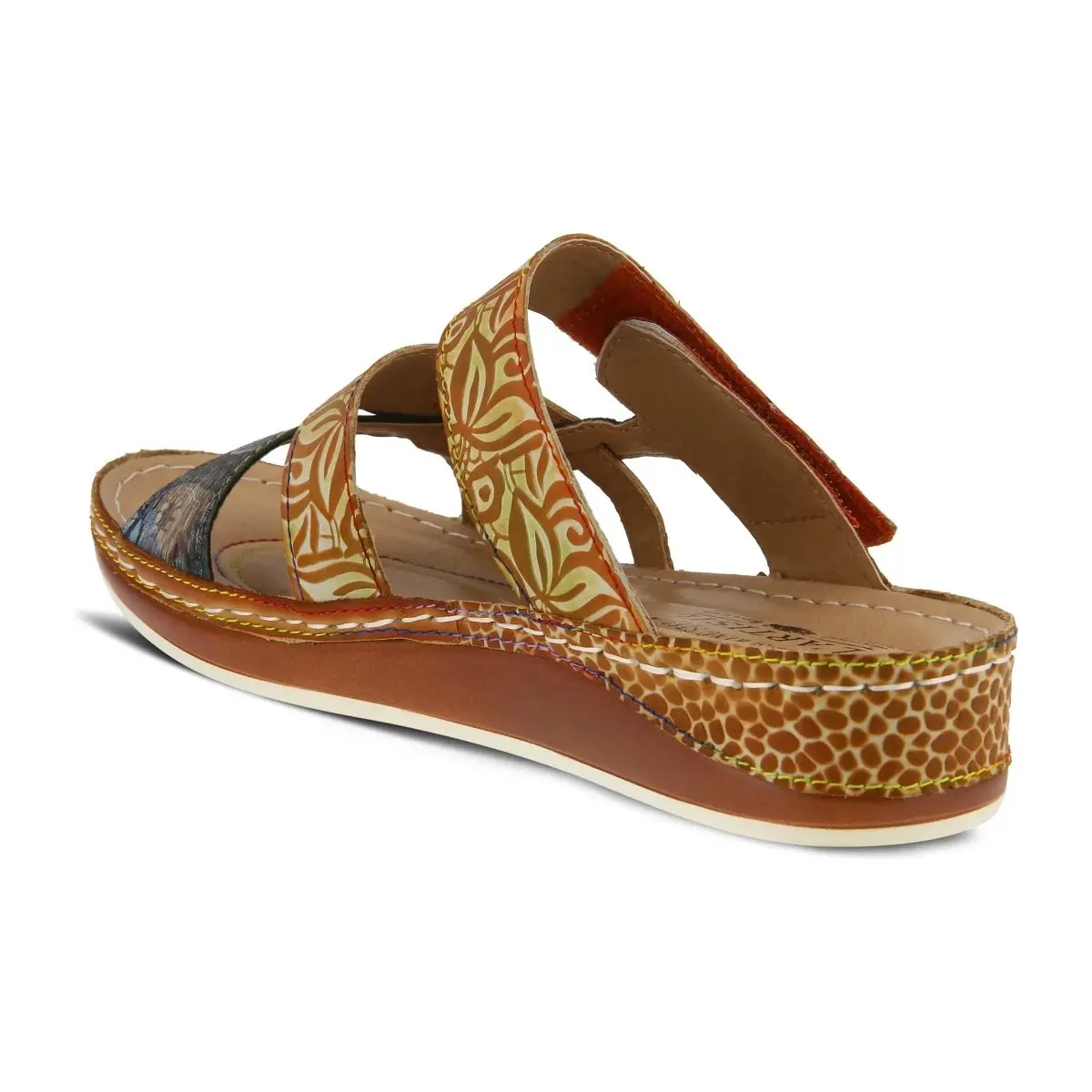 L'Artiste By Spring Step Caiman Camel Multi Leather