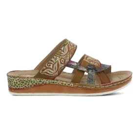 L'Artiste By Spring Step Caiman Camel Multi Leather
