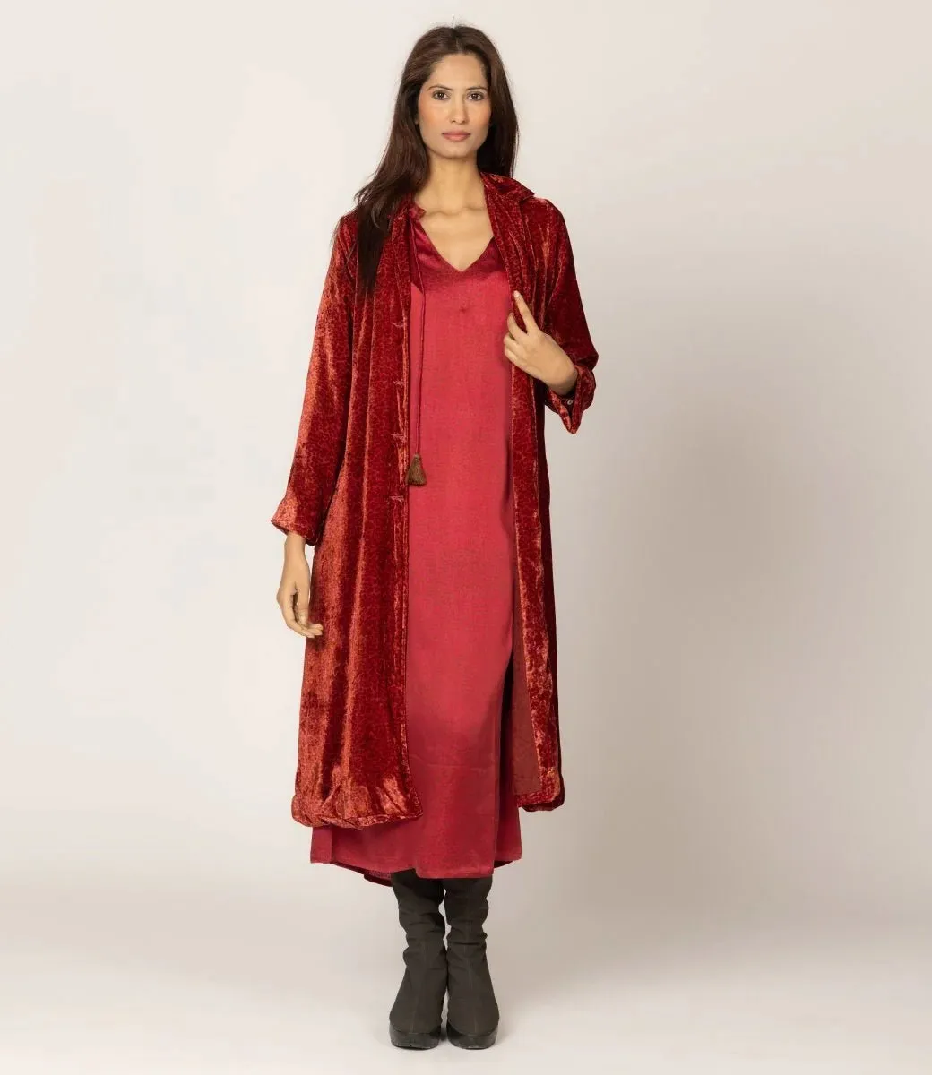 Leola Animal Red Coat