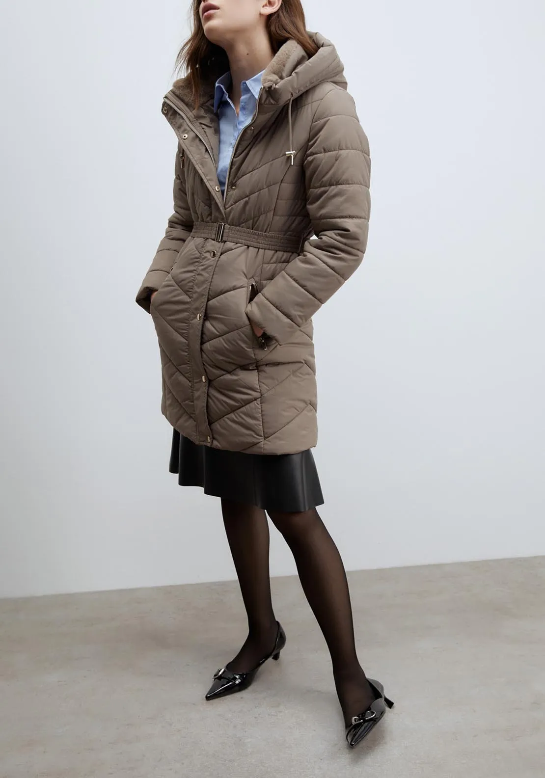 Long parka - Taupe