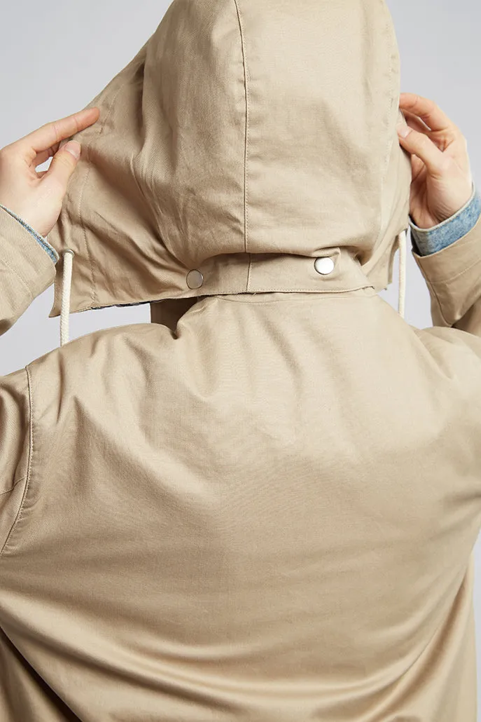 Louisette Removable Hood Rain Mac Jacket