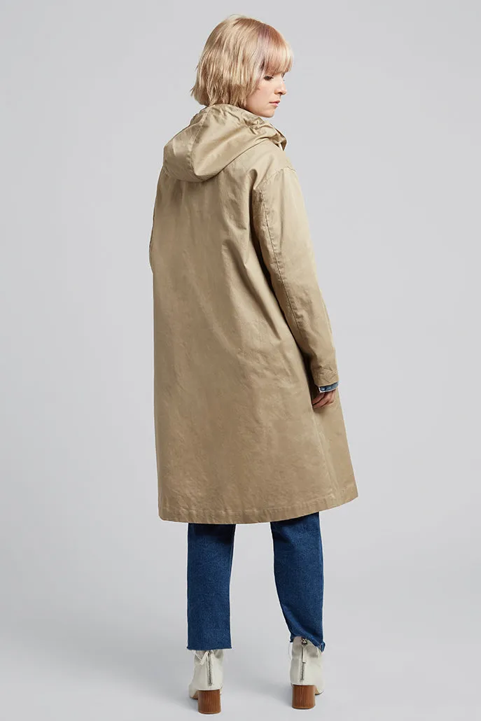 Louisette Removable Hood Rain Mac Jacket