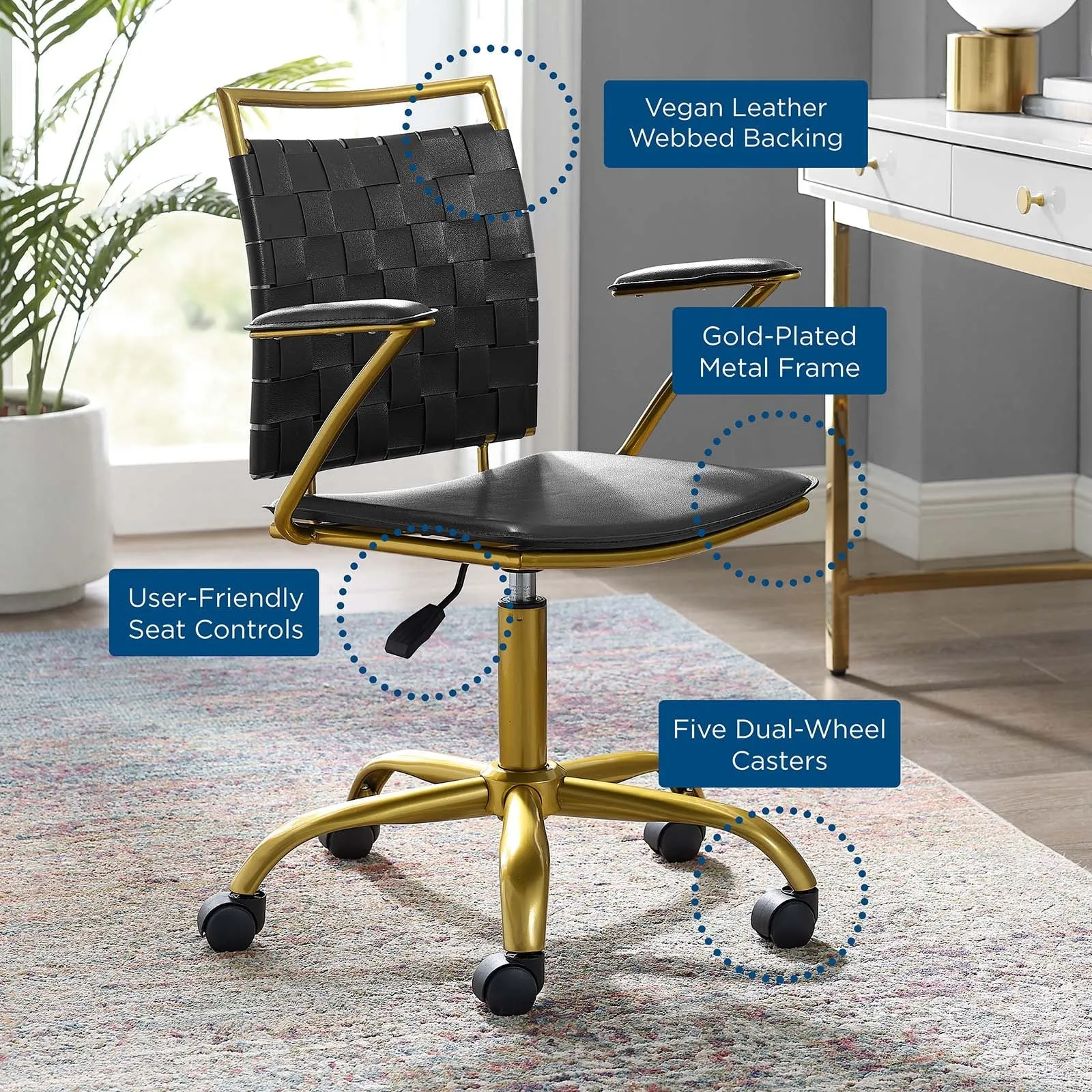 Lynch Gold Task Chair