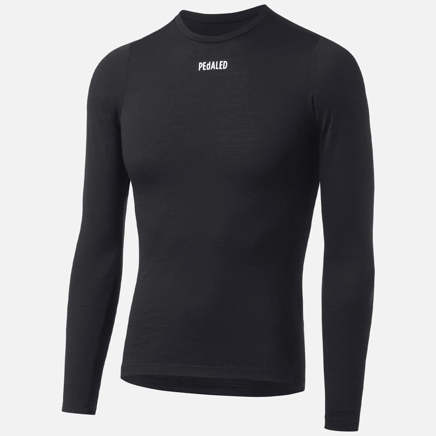 Maglia intima manica lunga Pedaled Essential Merino - Nero