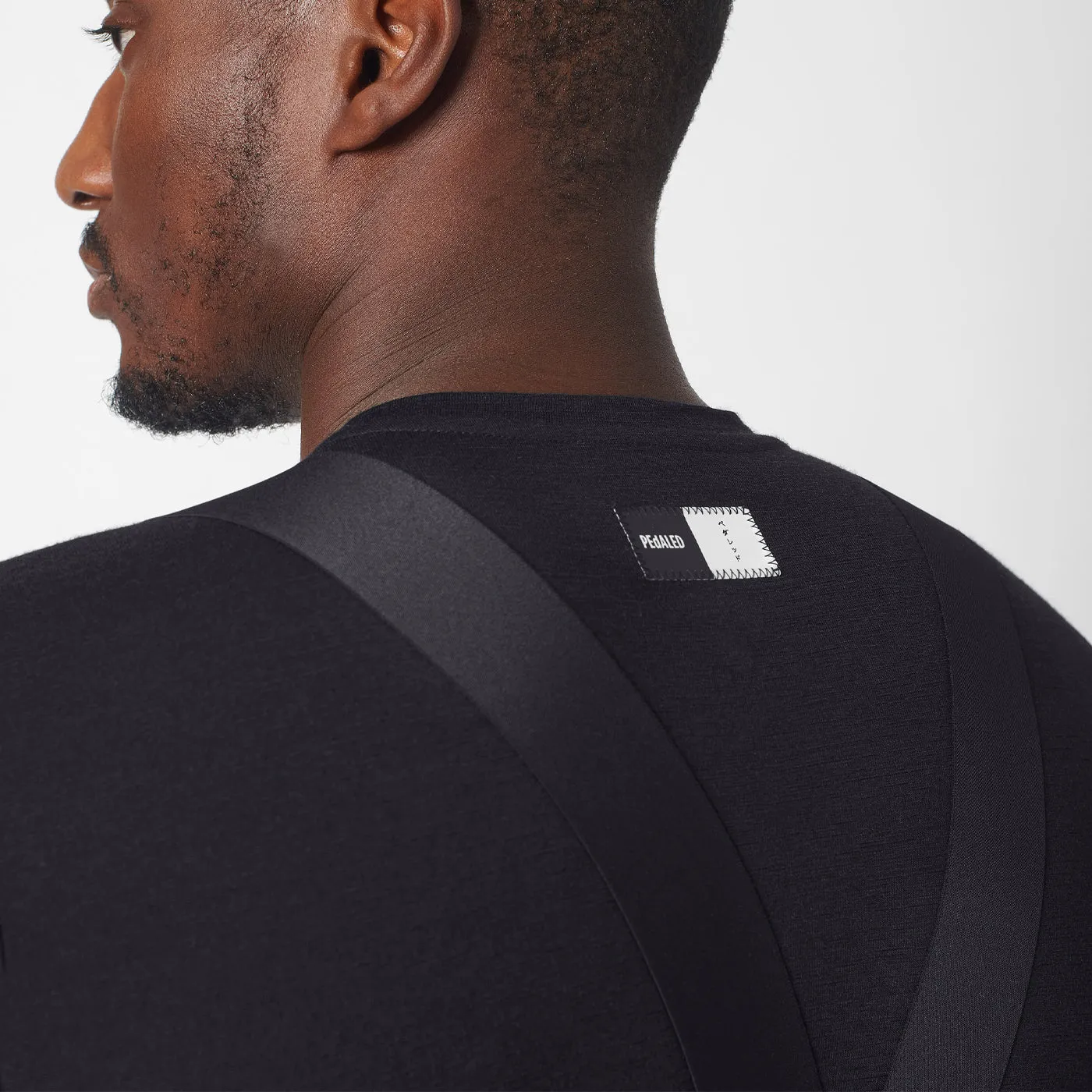 Maglia intima manica lunga Pedaled Essential Merino - Nero