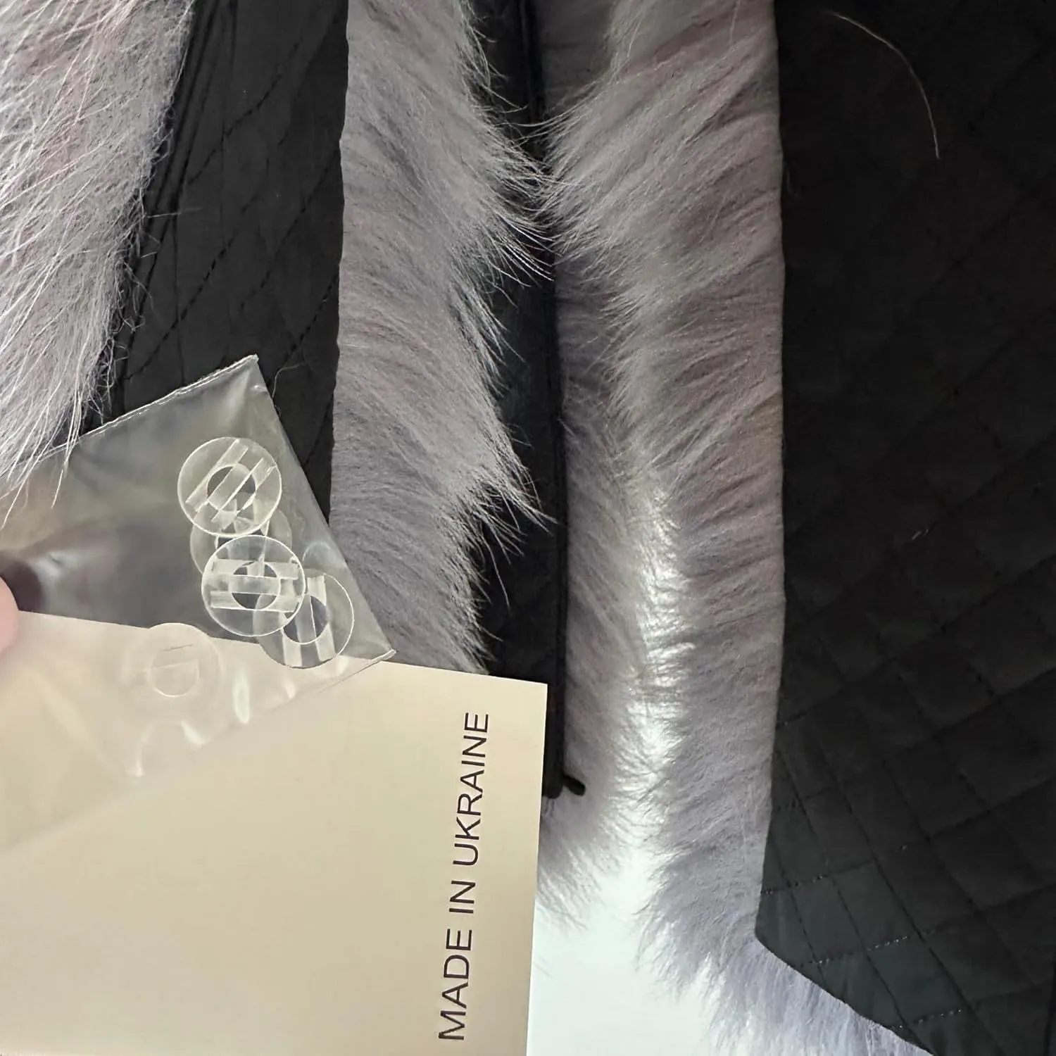Men Grey Collar Fur fox for winter coat parka hood