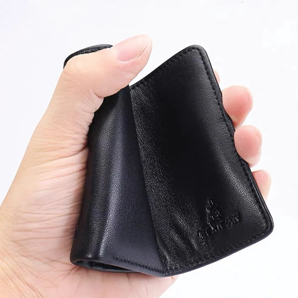 Men's Slim Wallet with Money Clip Men's Credit Card Holder with Gift Box multi-layer card holder