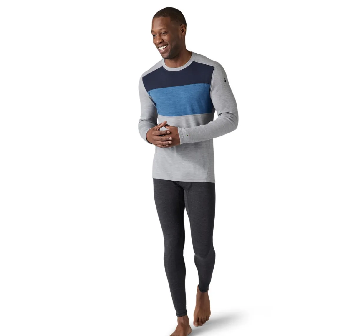 Men's Smartwool Merino 250 Base Layer Colorblock Crew - SW016353-H87