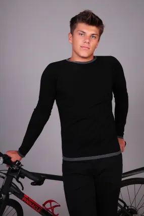 Mens Under-Birdie base layer in black & grey