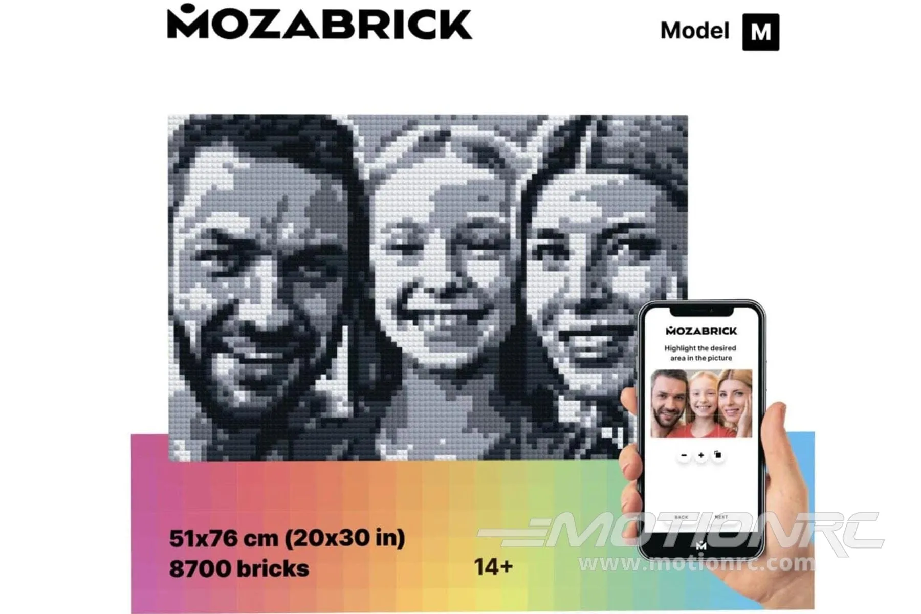 Mozabrick Mosaic Photo Construction Set Medium