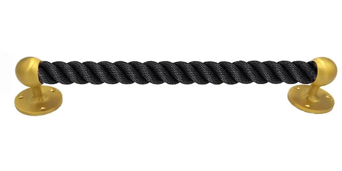 Nautiluxe Nautical Rope Closed End Towel Bars/Door Handles