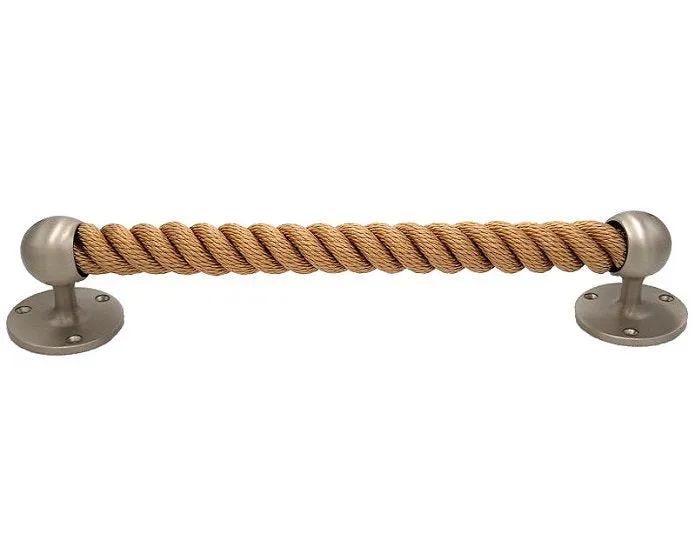 Nautiluxe Nautical Rope Closed End Towel Bars/Door Handles
