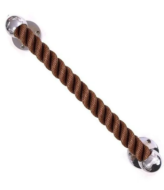 Nautiluxe Nautical Rope Closed End Towel Bars/Door Handles