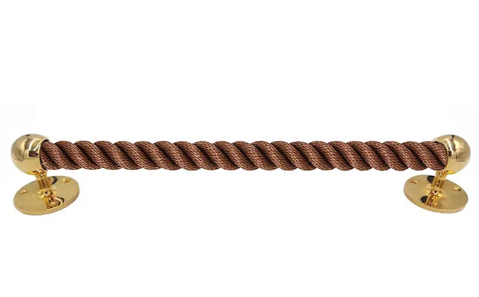 Nautiluxe Nautical Rope Closed End Towel Bars/Door Handles