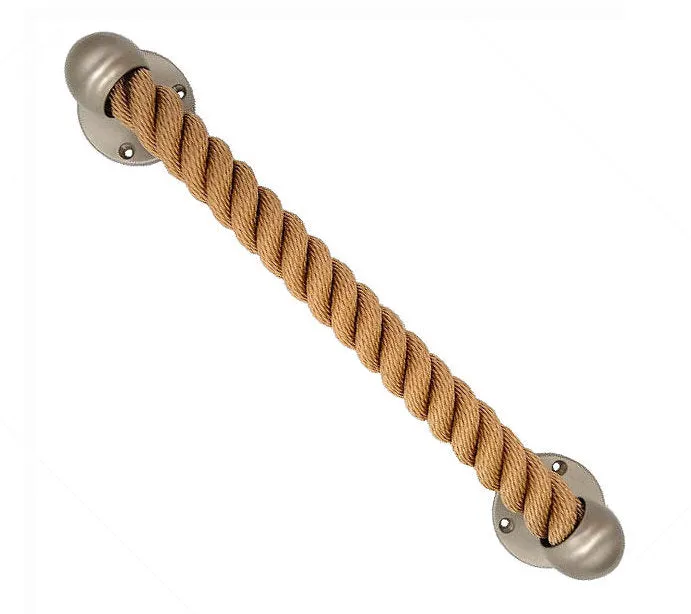 Nautiluxe Nautical Rope Closed End Towel Bars/Door Handles