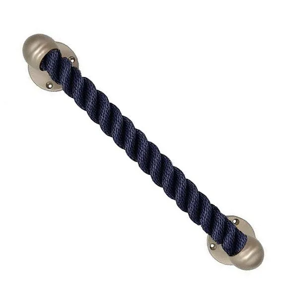 Nautiluxe Nautical Rope Closed End Towel Bars/Door Handles