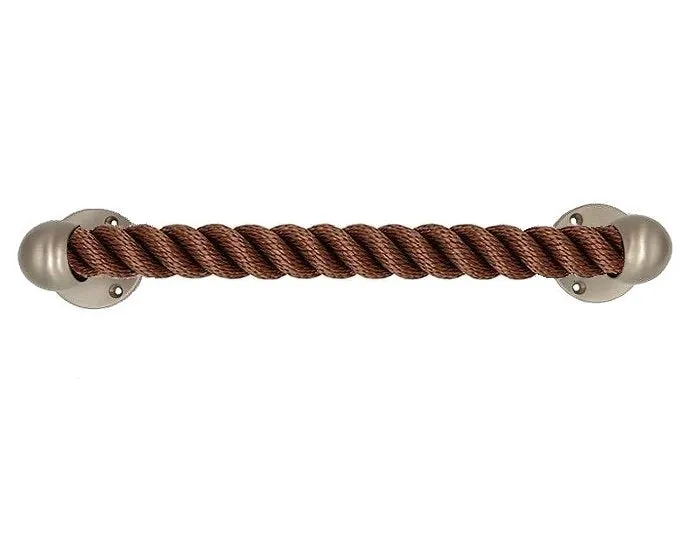 Nautiluxe Nautical Rope Closed End Towel Bars/Door Handles
