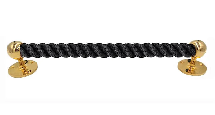 Nautiluxe Nautical Rope Closed End Towel Bars/Door Handles
