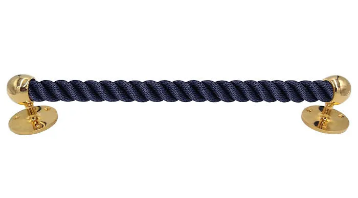 Nautiluxe Nautical Rope Closed End Towel Bars/Door Handles