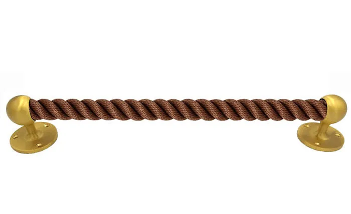 Nautiluxe Nautical Rope Closed End Towel Bars/Door Handles