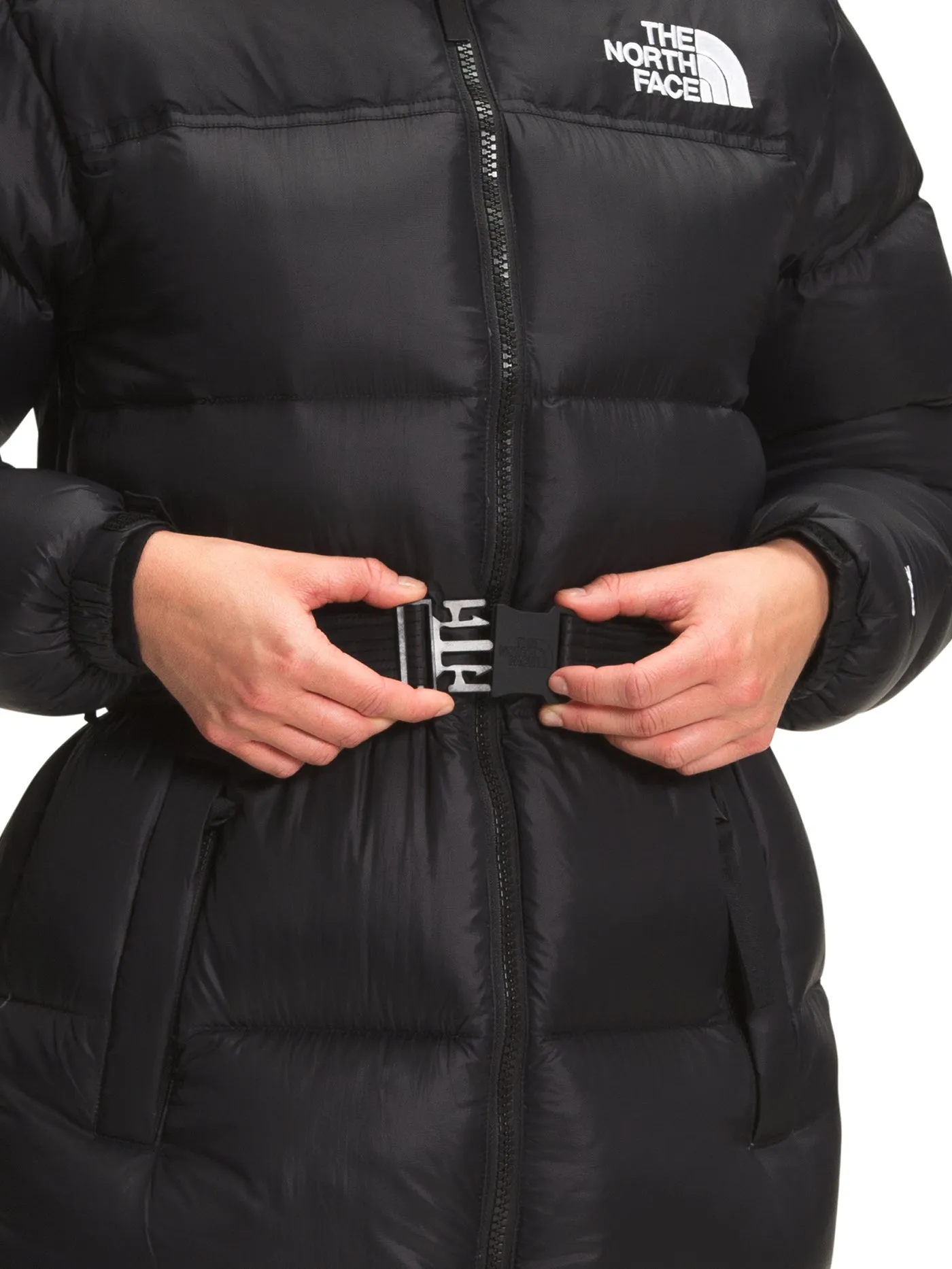 Nuptse Belted Long Parka Jacket