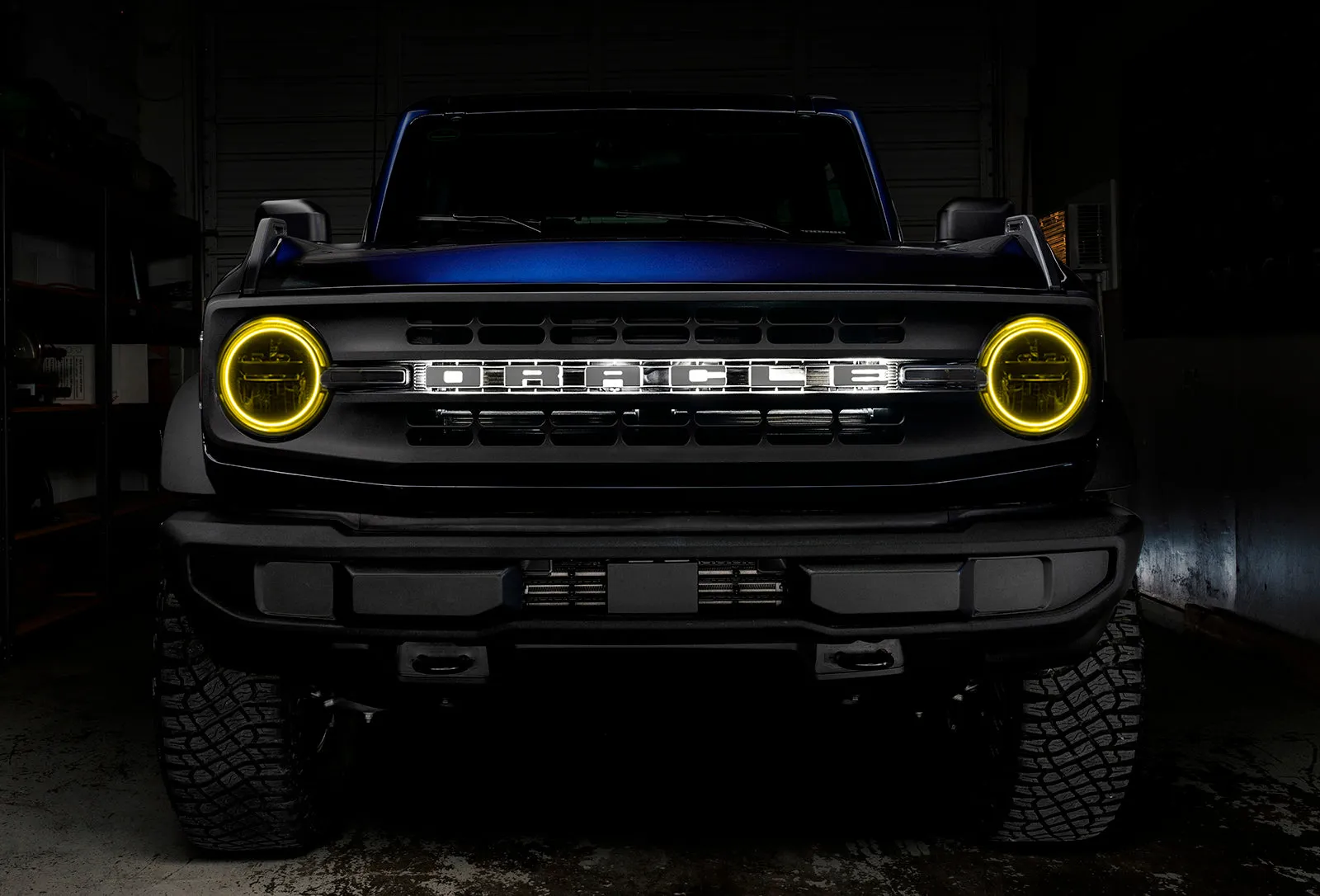 ORACLE Lighting 2021-2024 Ford Bronco LED Headlight Halo Kit - Base Headlights