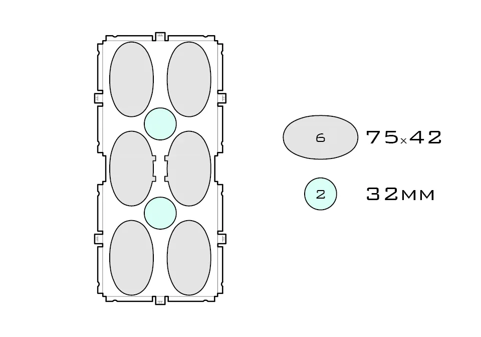 OVAL E75.6 32.2 | Medium Layout Layer