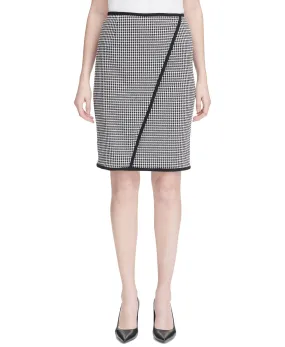 Petite Houndstooth Pencil Skirt