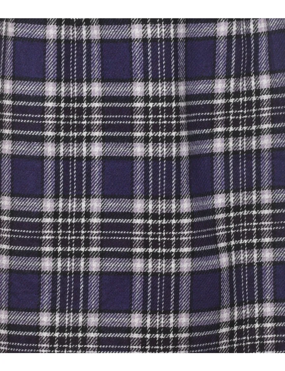 Plaid Pencil Skirt - M