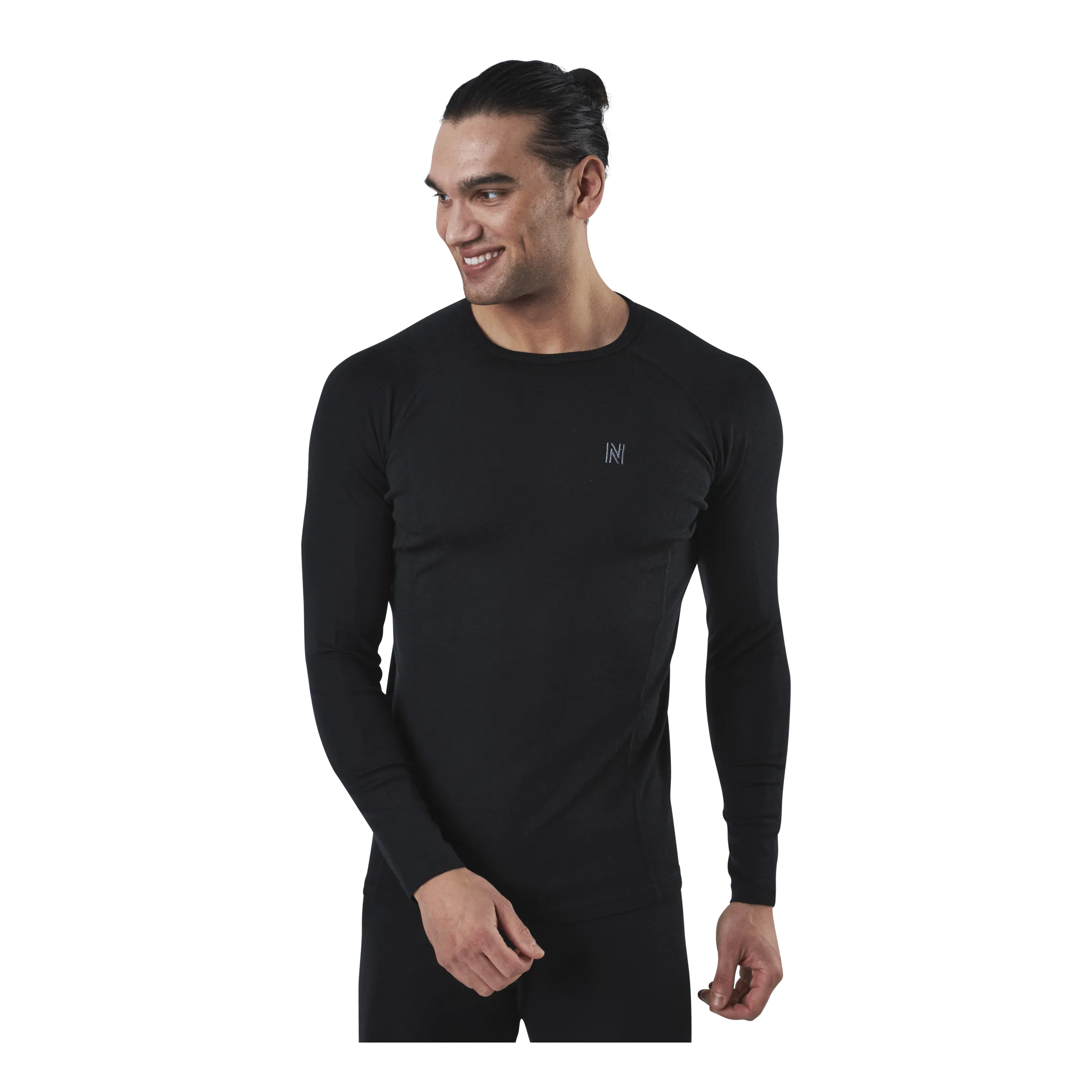 Ragnar Long Sleeve Base Layer 100% Merino Wool Black