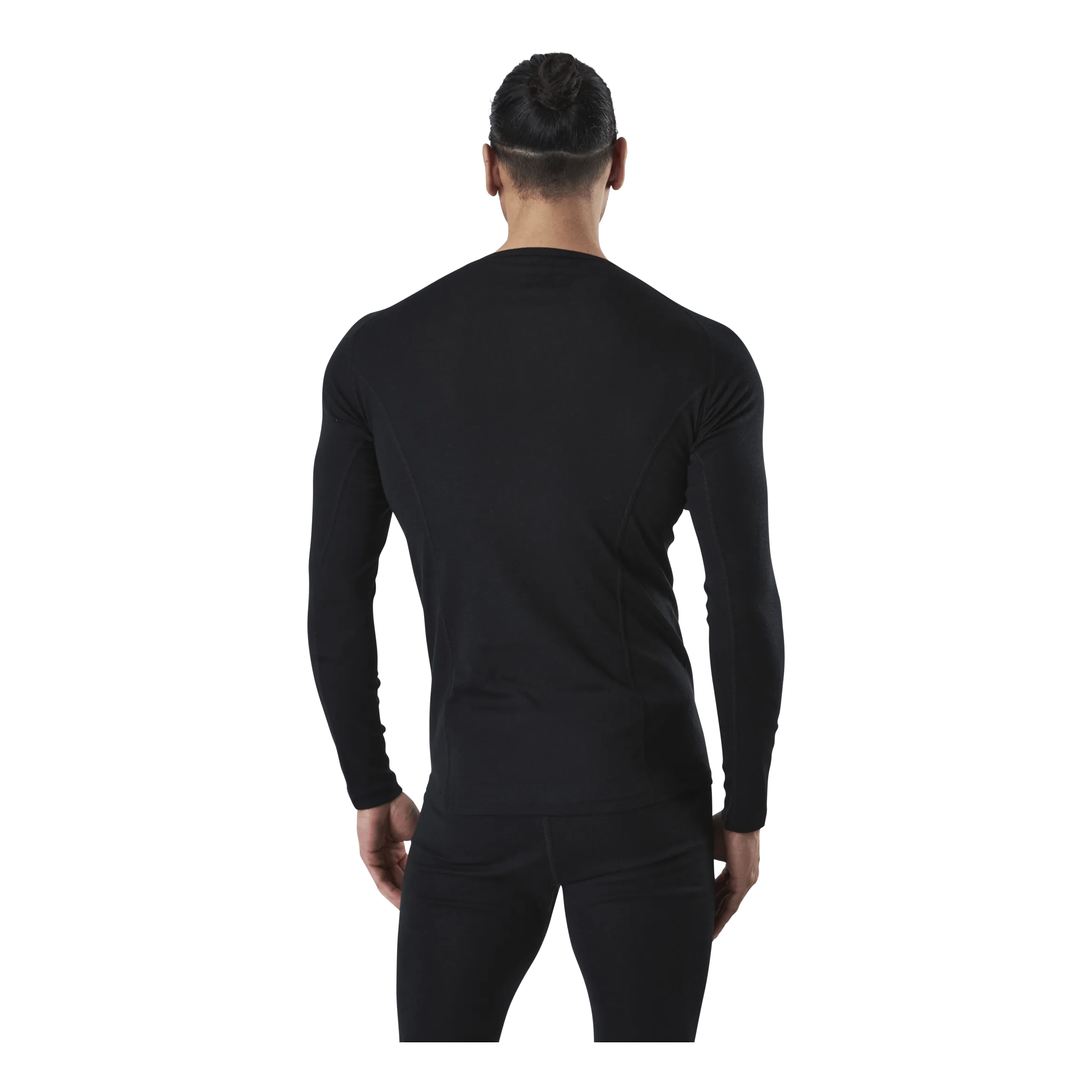 Ragnar Long Sleeve Base Layer 100% Merino Wool Black