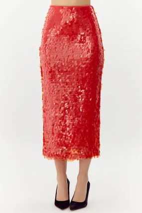 Rianna Paillette Pencil Skirt