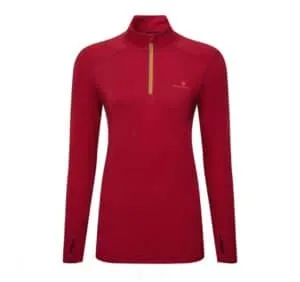 Ronhill Core Thermal 1/2 Zip (Womens) - Jam/Flame