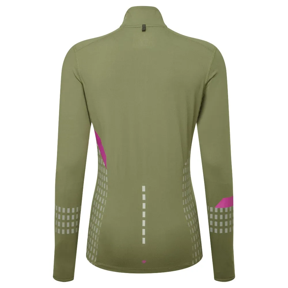 Ronhill Tech Afterhours 1/2 Zip Tee (Womens) - Stardust/Woodland
