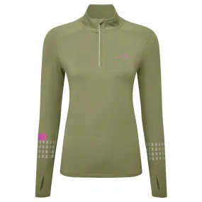 Ronhill Tech Afterhours 1/2 Zip Tee (Womens) - Stardust/Woodland