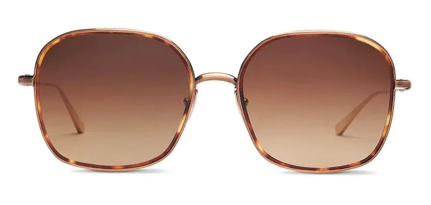 SALT OPTICS RHINE SQUARE POLARIZED TITANIUM SUNGLASSES