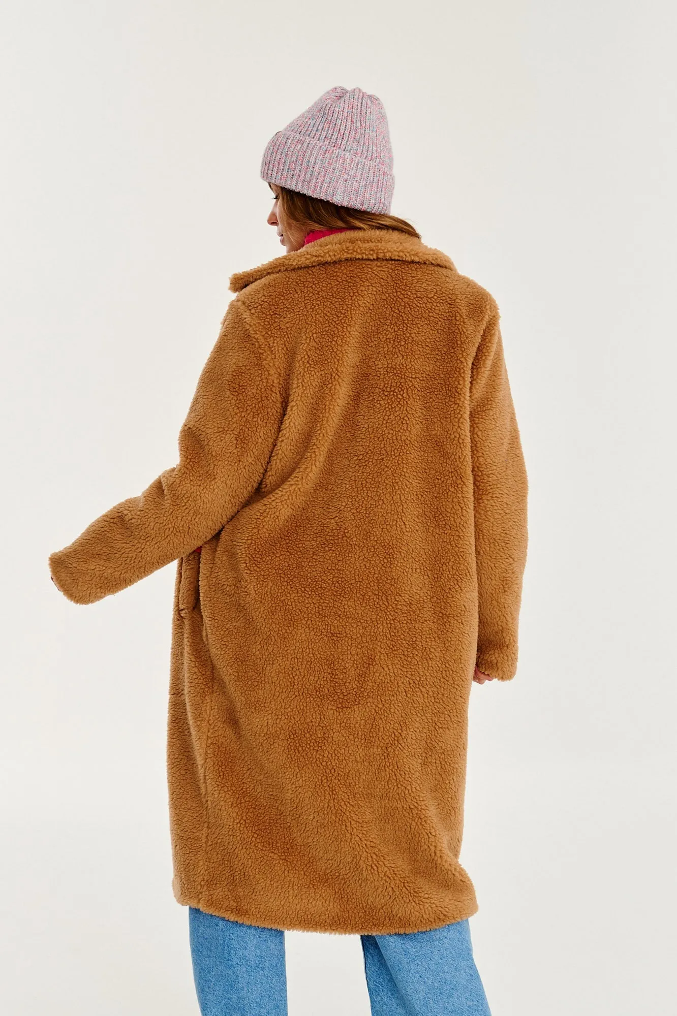 Sandy Cloud Teddy Coat