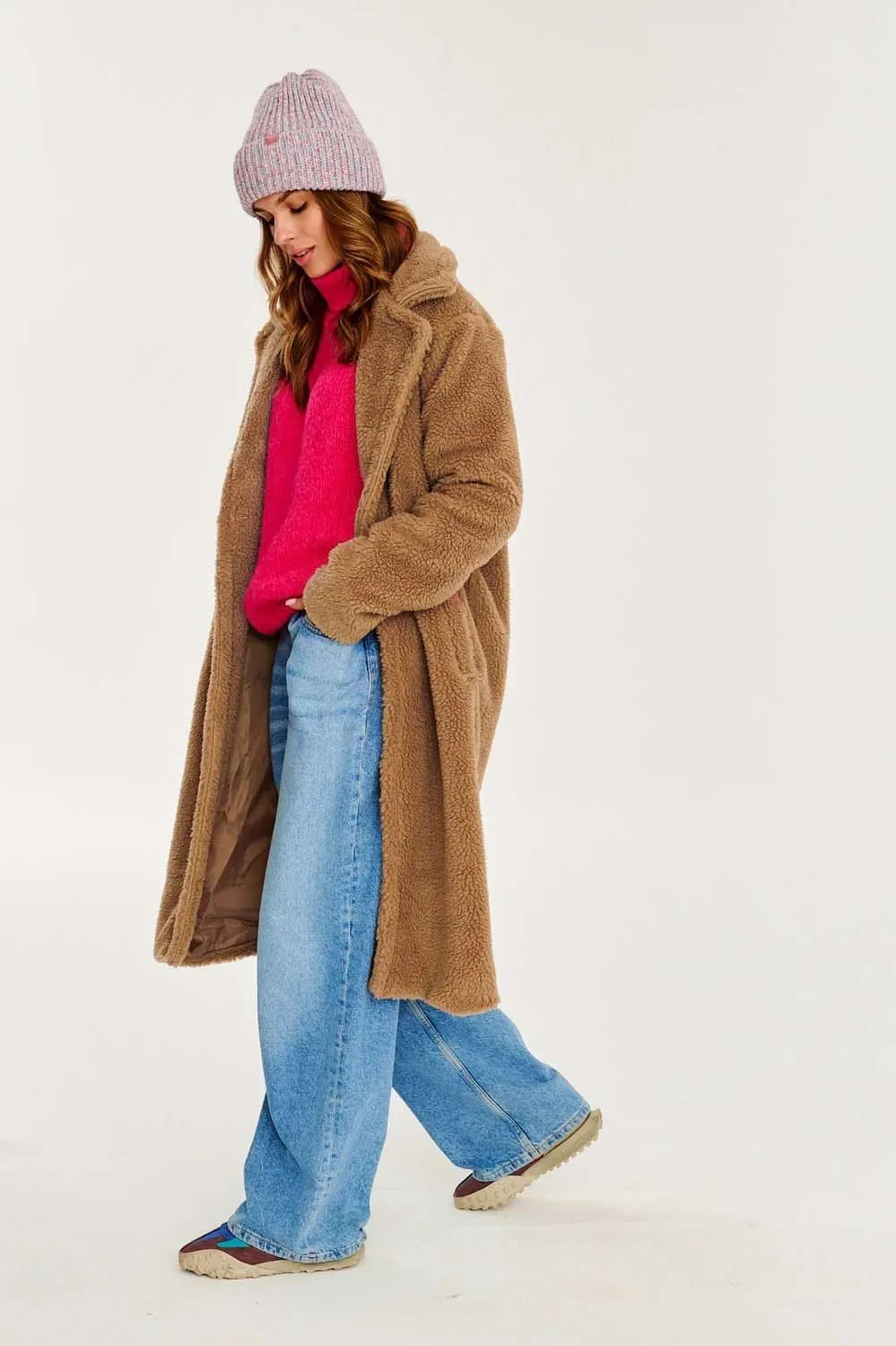 Sandy Cloud Teddy Coat