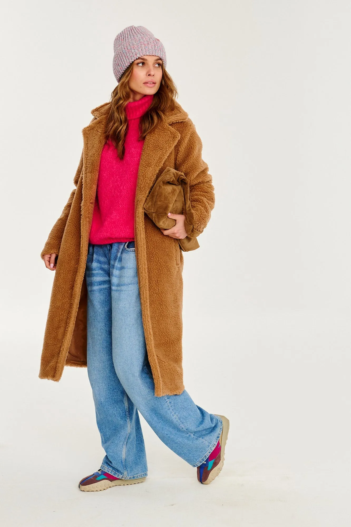 Sandy Cloud Teddy Coat