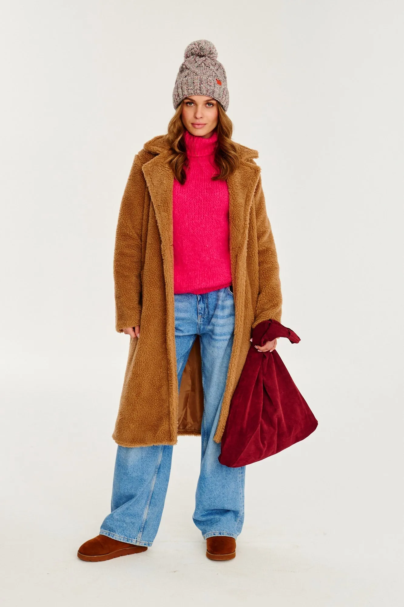 Sandy Cloud Teddy Coat