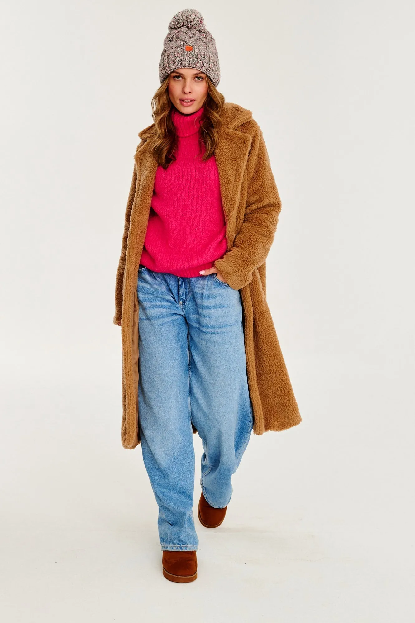 Sandy Cloud Teddy Coat