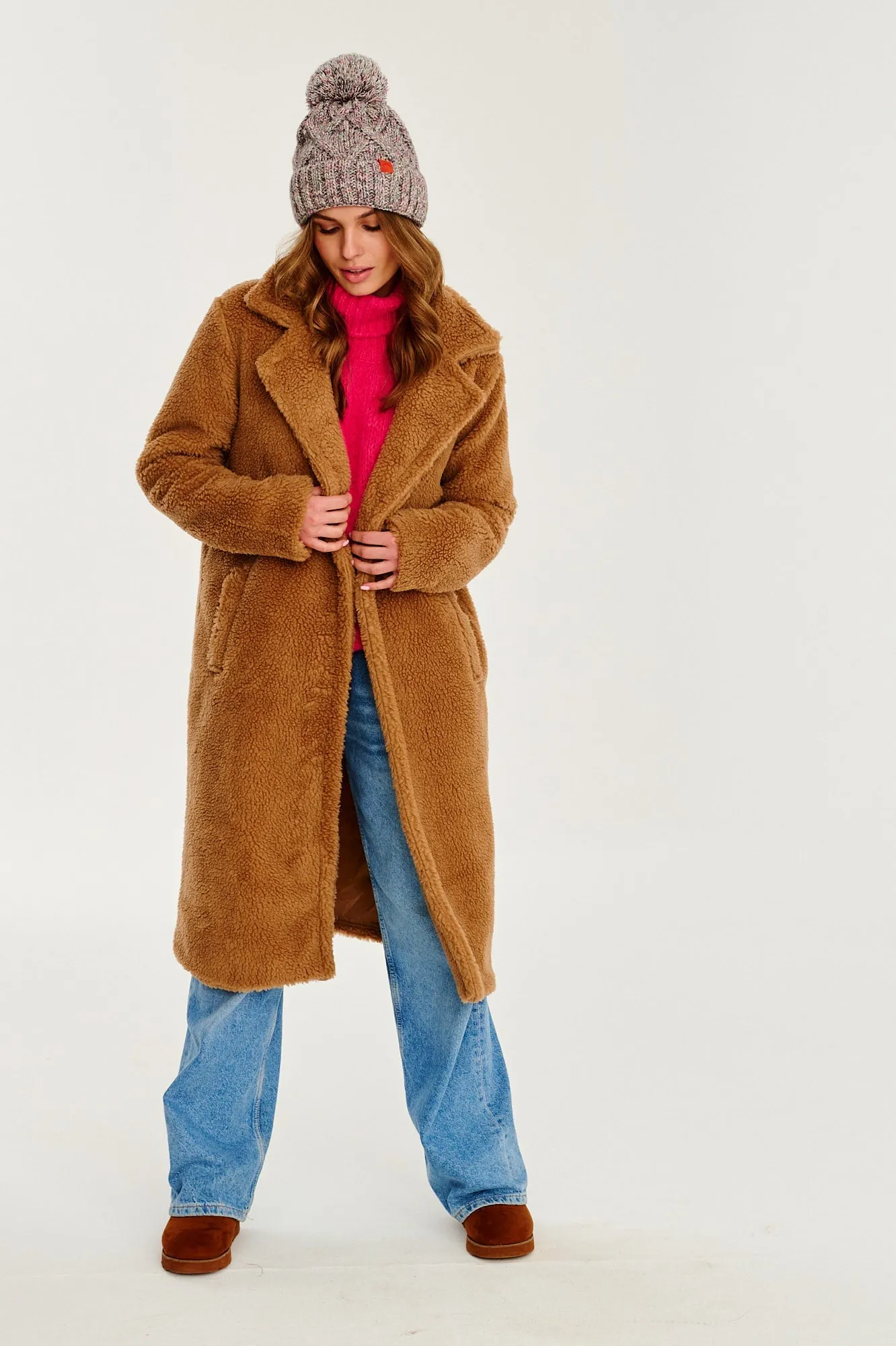 Sandy Cloud Teddy Coat
