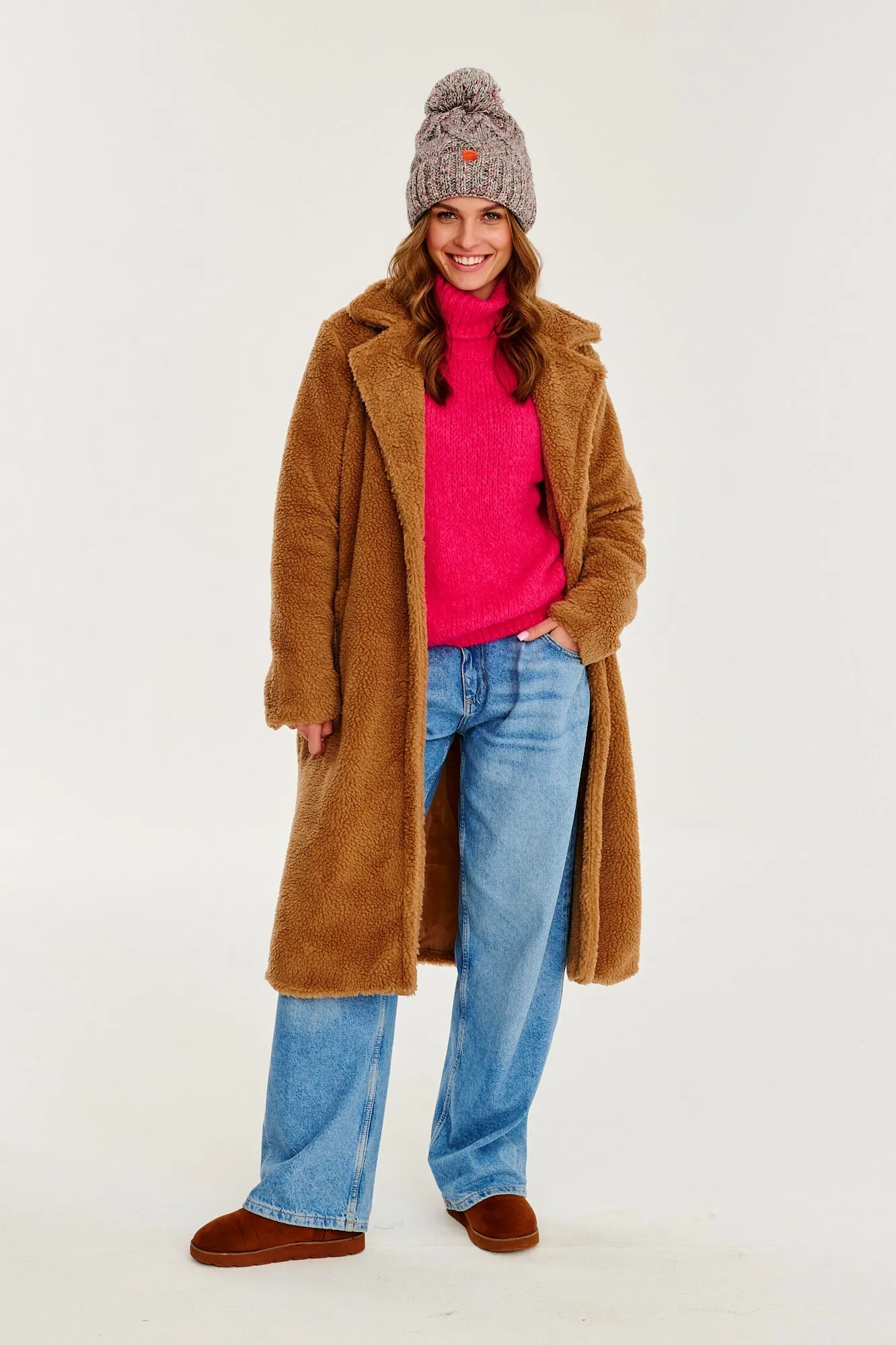 Sandy Cloud Teddy Coat
